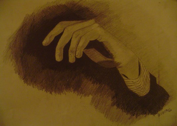 Grafito sobre papel color &raquo; 35 x 50 cm