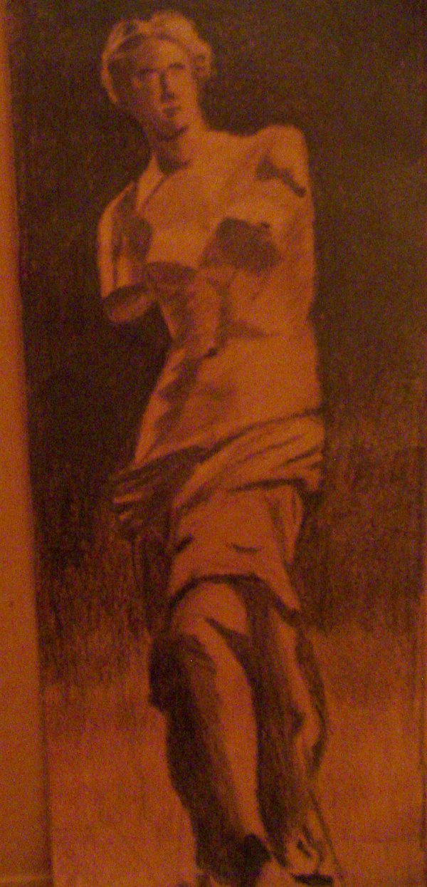 Grafito sobre papel color &raquo; 35 x 15 cm