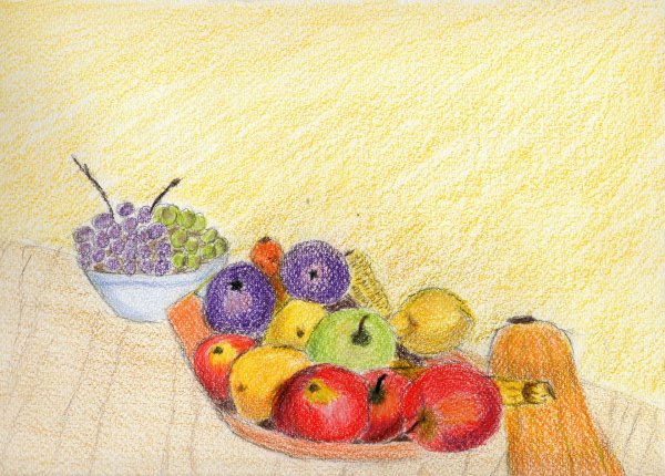 Lápiz polychromos sobre papel &raquo; 22 x 30 cm