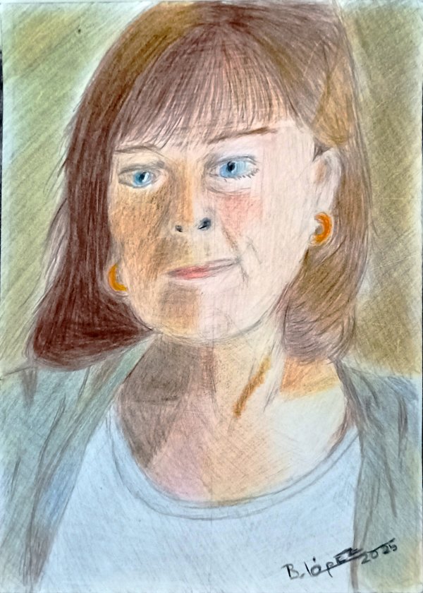 Lápiz polychromos sobre papel &raquo; 32 x 22 cm